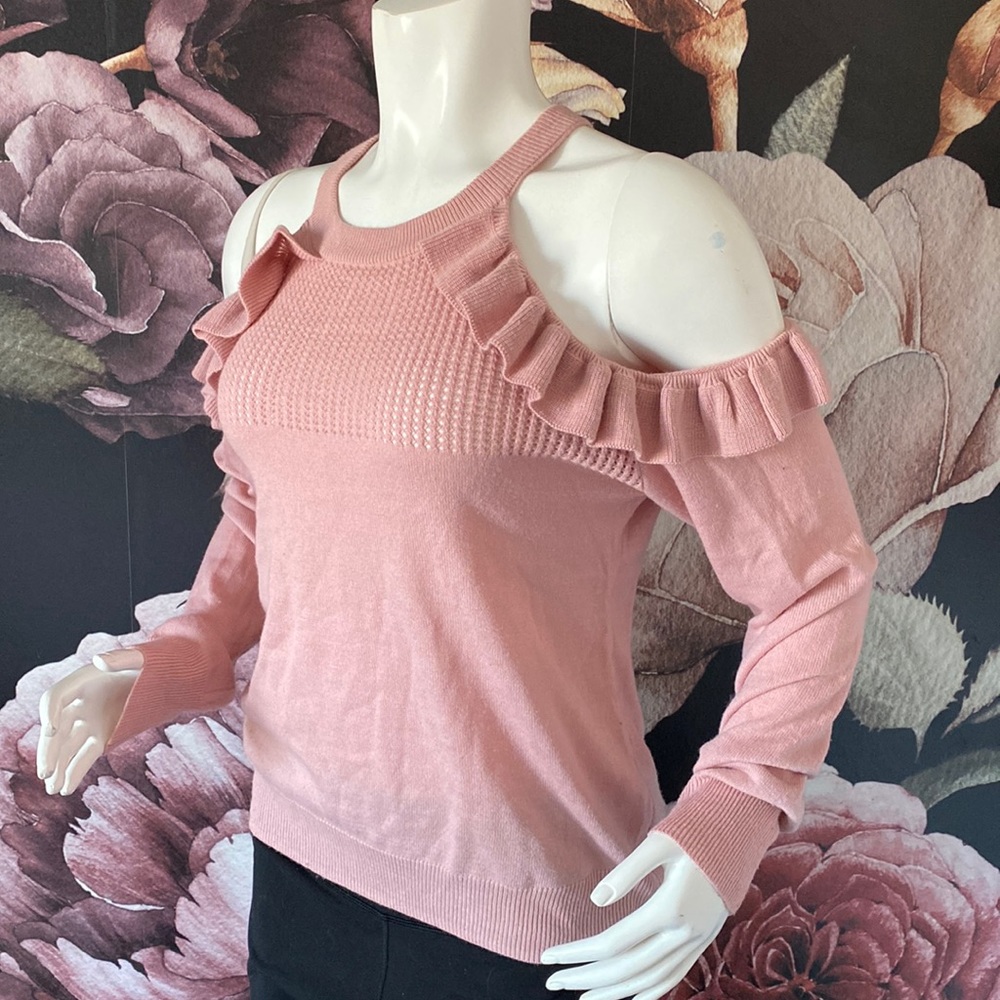 Blue notes light sweater top